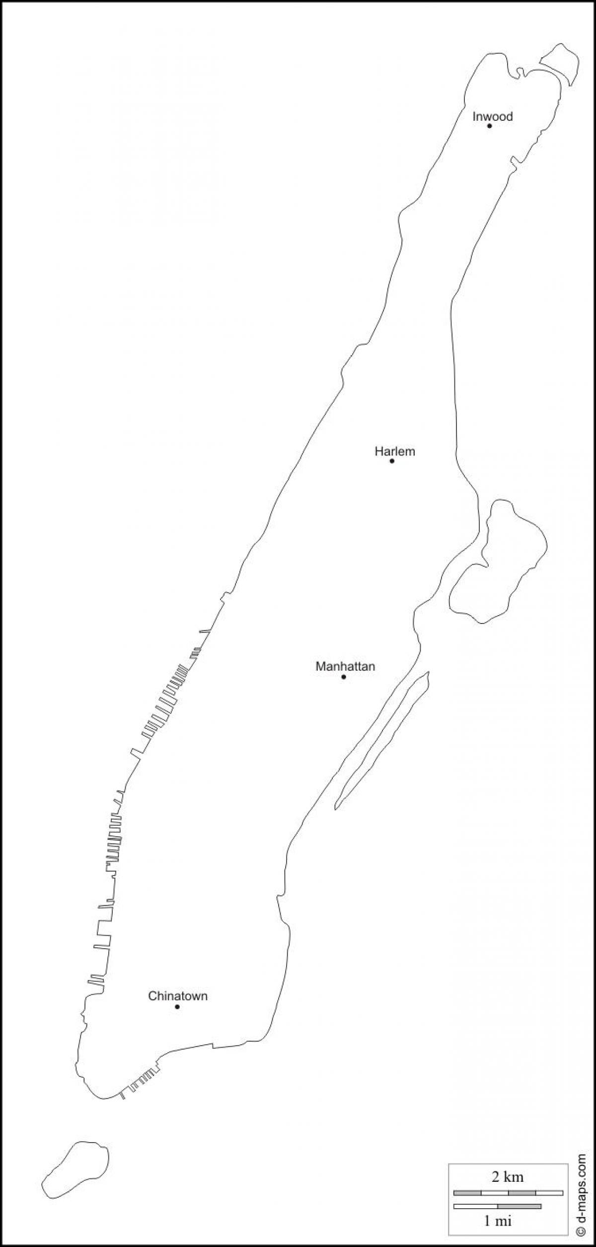 ცარიელი რუკა მანჰეტენზე